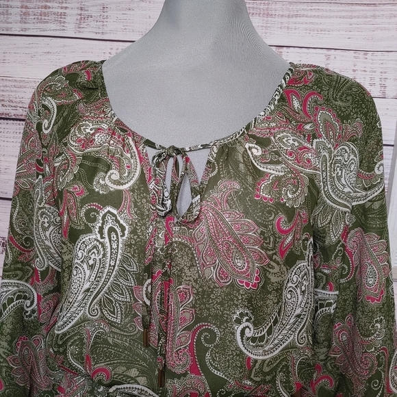 BANANA Republic Paisley Dress Size 2 - Picture 3 of 13